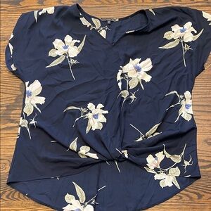 Floral Navy Women's Top